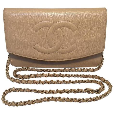 chanel wallet on chain nude